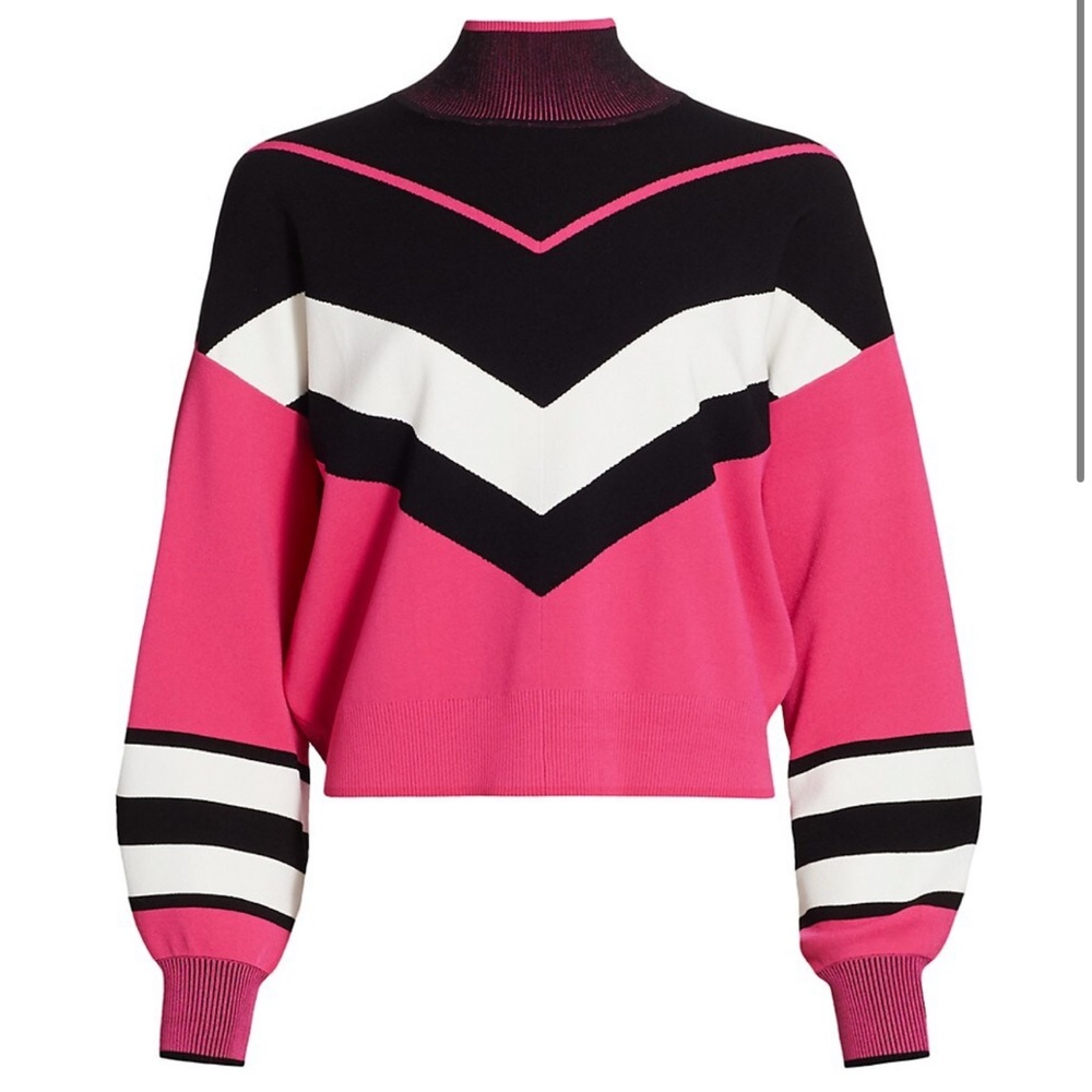 Tanya Taylor Kyra Knit Sweater 80s Barbie